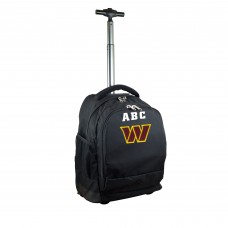 Washington Commanders MOJO 19 Personalized Premium Wheeled Backpack - Black