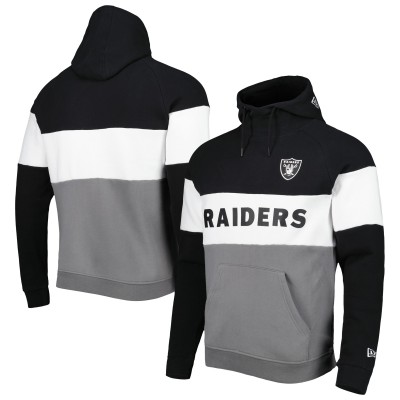 Толстовка Las Vegas Raiders New Era Colorblock Current - Silver/Black