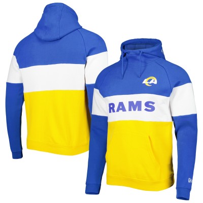 Толстовка Los Angeles Rams New Era Colorblock Current - Gold/Royal