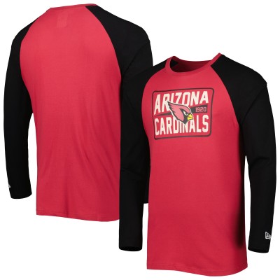 Футболка с длинным рукавом Arizona Cardinals New Era Current Raglan - Cardinal