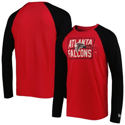 Футболка с длинным рукавом Atlanta Falcons New Era Current Raglan - Red