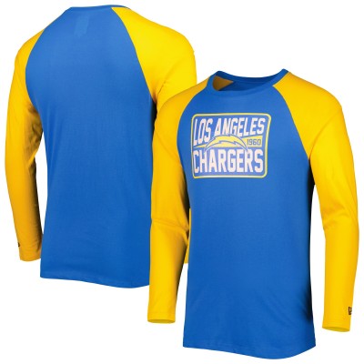Футболка с длинным рукавом Los Angeles Chargers New Era Current Raglan - Powder Blue