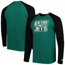Футболка с длинным рукавом New York Jets New Era Current Raglan - Green