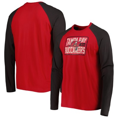 Футболка с длинным рукавом Tampa Bay Buccaneers New Era Current Raglan - Red