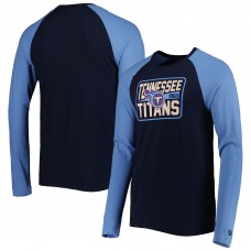Футболка с длинным рукавом Tennessee Titans New Era Current Raglan - Navy