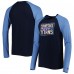 Футболка с длинным рукавом Tennessee Titans New Era Current Raglan - Navy
