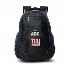 New York Giants MOJO Personalized Premium Color Trim Backpack - Black
