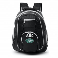 New York Jets MOJO Personalized Premium Color Trim Backpack - Black