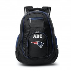 New England Patriots MOJO Personalized Premium Color Trim Backpack - Black