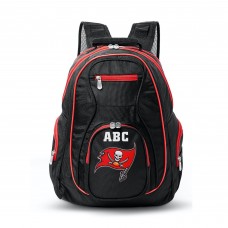 Tampa Bay Buccaneers MOJO Personalized Premium Color Trim Backpack - Black