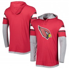 Лонгслив с капюшоном Arizona Cardinals New Era - Cardinal