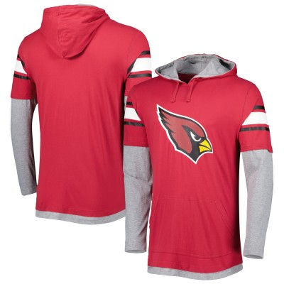 Лонгслив с капюшоном Arizona Cardinals New Era - Cardinal