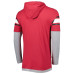 Футболка Arizona Cardinals New Era Cardinal Long Sleeve Hoodie
