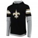 Футболка с длинным рукавом с капюшоном New Orleans Saints New Era Black