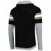 Футболка с длинным рукавом с капюшоном New Orleans Saints New Era Black