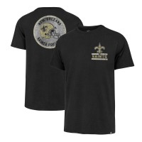 New Orleans Saints 47 Black Open Field Franklin T-Shirt