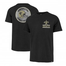 New Orleans Saints 47 Black Open Field Franklin T-Shirt