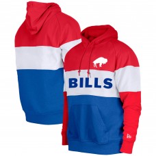 Толстовка Buffalo Bills New Era Colorblock Throwback - Royal/Red