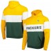Толстовка Green Bay Packers New Era Colorblock Throwback - Green/