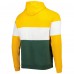 Толстовка Green Bay Packers New Era Colorblock Throwback - Green/