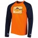 Футболка с длинным рукавом Chicago Bears New Era Throwback Raglan - Orange