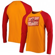 Футболка с длинным рукавом Tampa Bay Buccaneers New Era Throwback Raglan - Orange