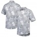 Рубашка с коротким рукавом Philadelphia Eagles Tommy Bahama Coconut Point Playa Floral Camp IslandZone - Gray