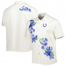 Indianapolis Colts Tommy Bahama Sport Azule Oasis Camp Button-Up Shirt - Cream