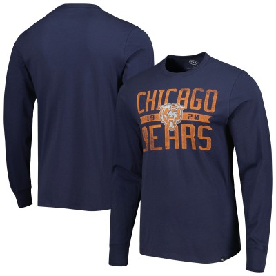 Футболка с длинным рукавом Chicago Bears 47 Brand Wide Out Franklin - Navy