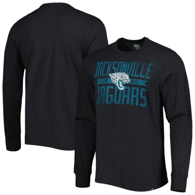 Футболка с длинным рукавом Jacksonville Jaguars 47 Brand Wide Out Franklin - Black