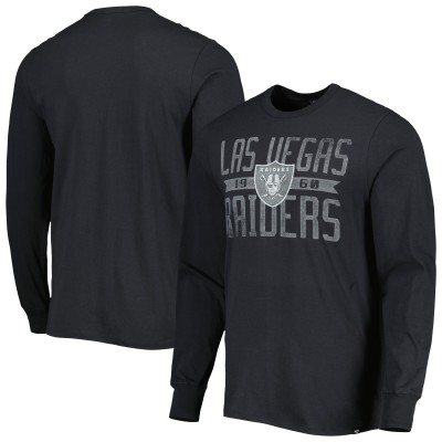 Футболка с длинным рукавом Las Vegas Raiders 47 Brand Wide Out Franklin - Black