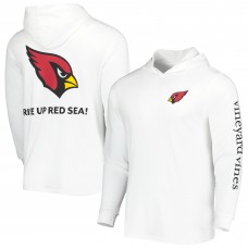 Лонгслив с капюшоном Arizona Cardinals Vineyard Vines Local - White