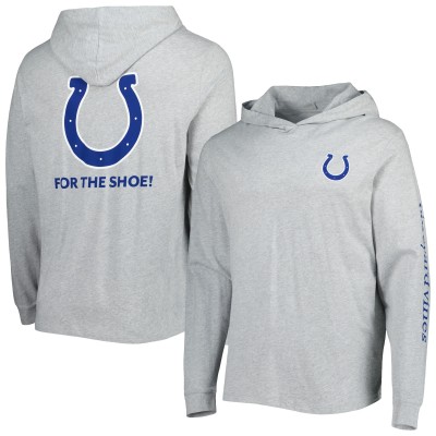 Лонгслив с капюшоном Indianapolis Colts Vineyard Vines Local - Heathered Gray