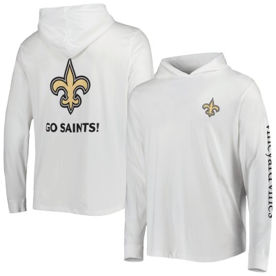 Лонгслив с капюшоном New Orleans Saints Vineyard Vines Local - White