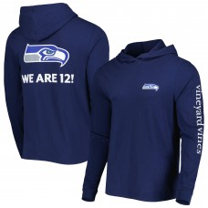 Футболка с длинным рукавом с капюшоном Seattle Seahawks Vineyard Vines Local - College Navy