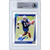Autographed Dallas Cowboys Micah Parsons 2021 Donruss Rated Rookies #331 Beckett Fanatics Witnessed Authenticated Rookie Card