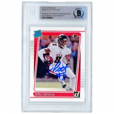 Autographed Atlanta Falcons Kyle Pitts 2021 Donruss Rated Rookies #260 Beckett Fanatics Witnessed Authenticated Rookie Card