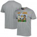 Футболка JaMarr Chase & Joe Burrow Cincinnati Bengals Homage NFL Jam Tri-Blend - Heathered Gray