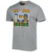 Футболка JaMarr Chase & Joe Burrow Cincinnati Bengals Homage NFL Jam Tri-Blend - Heathered Gray