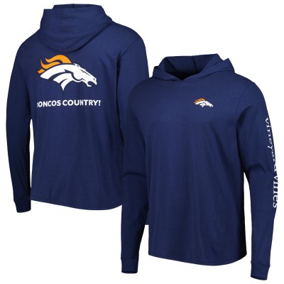 Лонгслив с капюшоном Denver Broncos Vineyard Vines Local - Navy