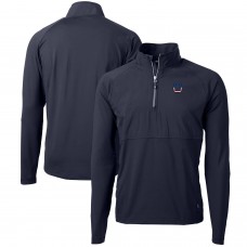 Кофта с длинным рукавом на короткой молнии Indianapolis Colts Cutter & Buck Adapt Eco Knit Hybrid Recycled- Navy