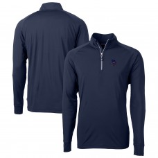 Кофта на короткой молнии Minnesota Vikings Cutter & Buck Team Adapt Eco Knit Hybrid Recycled - Navy