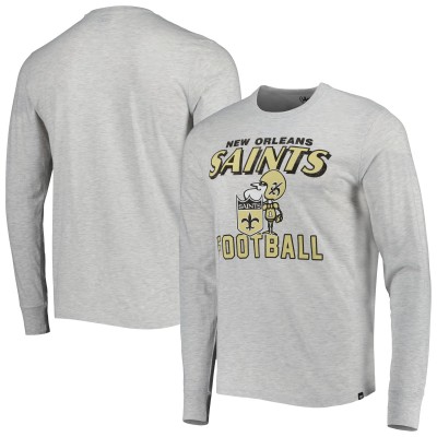 Футболка с длинным рукавом New Orleans Saints 47 Dozer Franklin - Heathered Gray