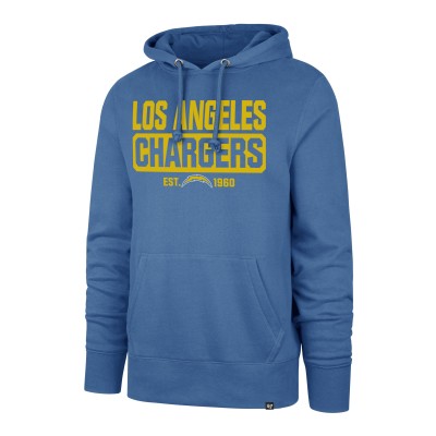 Толстовка Los Angeles Chargers 47 Box Out Headline - Powder Blue