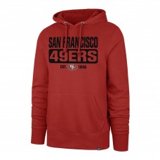 Толстовка San Francisco 49ers 47 Box Out Headline - Scarlet