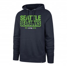 Толстовка Seattle Seahawks 47 Box Out Headline - College Navy