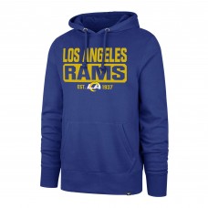 Толстовка Los Angeles Rams 47 Box Out Headline - Royal