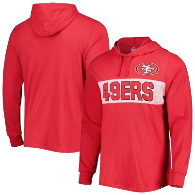 Футболка с длинным рукавом San Francisco 49ers 47 Field Franklin Hooded - Scarlet