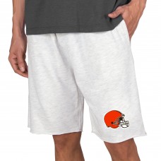 Cleveland Browns Concepts Sport Mainstream Terry Shorts - Oatmeal
