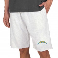 Los Angeles Chargers Concepts Sport Mainstream Terry Shorts - Oatmeal